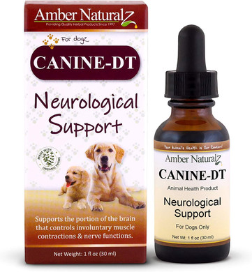 Amber Naturalz Canine Dt Herbal Supplement For Dogs | Canine Supplement For Muscle, Nose, Paw Pad, Nerve, And Neurological Support | 1 Fluid Ounce Glass Bottle | Manufactured In The Usa