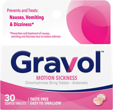 Gravol Motion Sickness Relief And Nausea Prevention, 50 Mg Coated Tablets, 10 Ct
