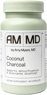 Coconut Charcoal Capsules From The Myers Way Protocol - Natural Activated Charcoal, Gas Reliever & Support For Affects Of Mold/Toxins - Dietary Supplement 60 Capsules, 30 Servings - Dr. Amy Myers