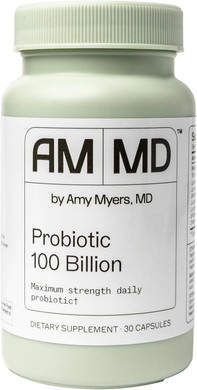 Amy Myers Md Probiotic Capsules 100 Billion - Maximum Strength Daily Probiotic - Gastrointestinal Health Supplement - Digestion & Immune Support