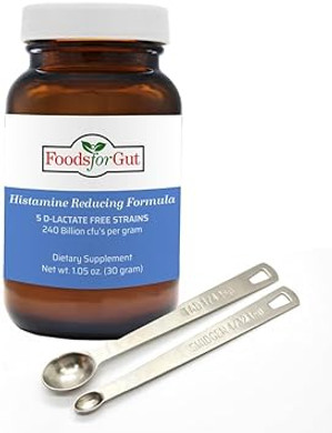 Histamine & D Lactate Free Probiotics Powder 240 Billion Cfu | Digestive & Immune Support | High Potency | 30 Grams (1.05 Oz)