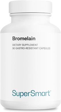 Supersmart - Bromelain 1500 Mg 3000 Gdu Per Day - Enzymes Extracted From Pineapple Roots - Digestive System Booster | Non-Gmo & Gluten Free - 90 Dr Capsules