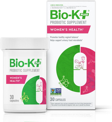 Bio K+ WomenS Health  Probiotic Supplement For Women Supports Vaginal & Urinary Tract Health With 2 Billion Cfu 2 Strains, Vaginal Probiotics For Women  30 Capsules