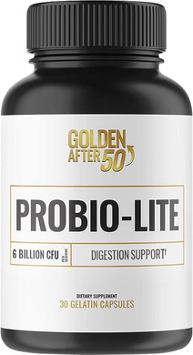 Golden After 50 Probio-Lite - For Gut Health And Digestion Support - Probiotics For Men And Women - 3 Bottles - Probiotics For Occasional Heartburn, Gas, Indigestion