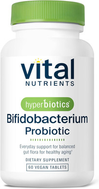 Hyperbiotics Vital Nutrients Bifidobacterium Probiotic | 7 Targeted Strains | Supports Immune And Digestive Health For Older Adults | Shelf-Stable | Vegan | 60 Tablets