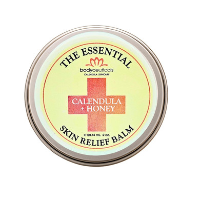 Calendula And Honey Skin Relief Balm  Natural Soothing Salve For Chapped Skin, Rashes, Chafing, And Insect Bites  Non-Gmo, Wheat Free, Travel-Friendly 2 Oz Jar