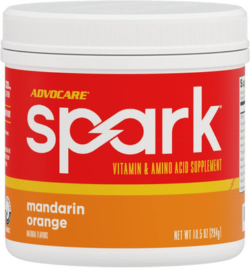 Advocare Spark Vitamin & Amino Acid Supplement - Focus & Energy Drink Powder Mix With Vitamin A, B-6, C & E - Also Includes L-Carnitine & L-Tyrosine - Cherry - 10.5 Oz