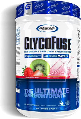 Gaspari Nutrition Glycofuse: Performance And Recovery Carbohydrate, 25G Cluster Dextrin And 1G Electrolyte And Hydration Matrix (30 Servings, Lemon Ice)