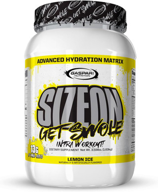 Gaspari Nutrition Sizeon, The Ultimate Hybrid Intra-Workout Amino Acid & Creatine Formula, Increased Muscle Volume & Muscle Recovery (3.59 Pounds, Lemon Ice)