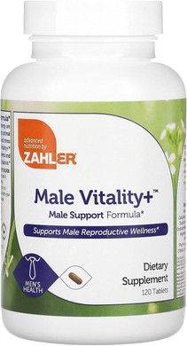 Zahler Male Vitality+ Male Support Enhancing Supplement Formula With Shilajit, Ashwagandha, Coq10, Vitamins And Minerals - Kosher Non-Gmo Mens Health Supplement For Reproductive Wellness (120 Count)