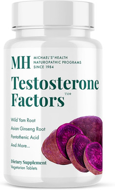 Michael'S Health Naturopathic Programs Testosterone Factors - 120 Vegetarian Tablets - Nutrients To Support Testosterone Production - Kosher - 60 Servings