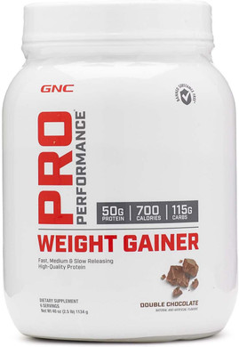 Gnc Pro Performance Weight Gainer Protein Powder, 50G Protein, High Calorie, 700 Calories, Supports Mass And Muscle Recovery, Mct, Bcaa, 3Rd Party Tested, Vanilla Ice Cream, 6 Servings, 2.5 Lbs