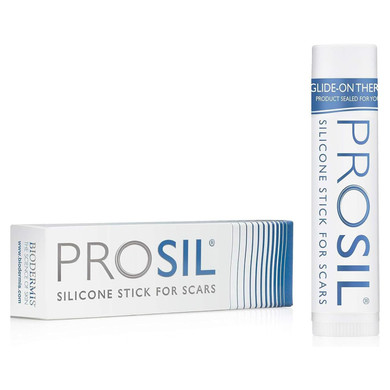 Prosil Silicone Scar Stick - Scar Gel For Surgical Scars, Acne, & Burns - Silicone Gel For Scars Is Safe For Children, Men & Women - Silicone Scar Gel Provides Effective Scar Therapy, 17G