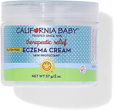 California Baby Eczema Cream | Steroid-Free Eczema Treatment | Colloidal Oatmeal + Aloe Vera | Soothing Eczema Lotion For Kids + Adults | 57 G / 2 Oz