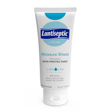 Dermarite'S Lantiseptic Moisture Shield Original Skin Protectant - 50% Lanolin, Paraben Free, Unscented Barrier Cream Ointment - 4 Oz. Tube, 1 Count