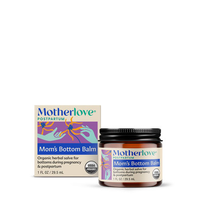 Motherlove Mom'S Bottom Balm (1 Oz) Organic Herbal Salve W/Witch Hazel For Bottoms During Pregnancy & Postpartum Non-Gmo Ointment