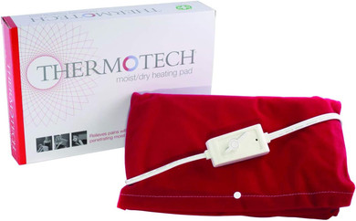 Electric Heating Pad For Back Pain And Cramps By Thermotech - Medical Grade Therapeutic Heat Therapy, Large Moist Heat/Dry Blanket With Auto Shut Off - 24" X 12"