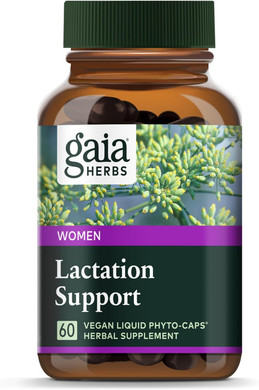 Gaia Herbs Lactation Support - Supports Healthy Production Of Breast Milk In Nursing Mothers* - With Fenugreek Seed, Fennel Seed, And Raspberry Leaf - 120 Vegan Liquid Phyto-Capsules (40-Day Supply)