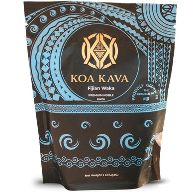Koa Kava Fiji Kava Powder- Premium Noble Waka Kava Tea Made From Lateral Kava Root In Savusavu, Fiji. 1 Lb, 16 Ounce
