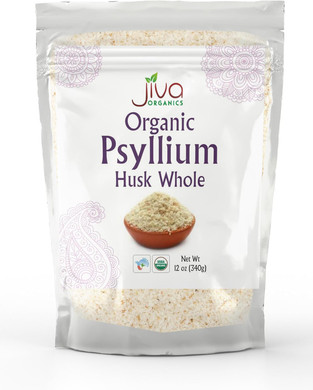 Jiva Organics Whole Psyllium Husk (Isabgol) 1.75 Lb (28 Oz) Jumbo Bag - Non-Gmo, Unflavored - Keto Friendly, Soluble Fiber