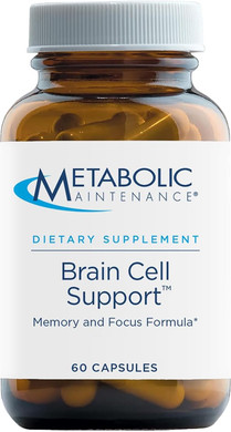 Metabolic Maintenance Brain Cell Support - Citicoline, Dmae, Phosphatidylserine + Ginkgo Supplement - Support For Mood, Memory + Focus (60 Capsules)