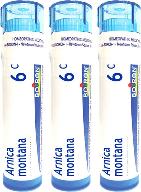 Boiron Arnica Montana 6C For Muscle Pain, Stiffness, Swelling From Injuries & Bruises - 80 Pellets