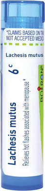 Boiron Lachesis Mutus 6C Homeopathic Medicine For Hot Flashes - 80 Pellets