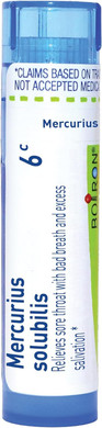 Boiron Mercurius Solubilis 6C Homeopathic Medicine For Sore Throat - 80 Pellets