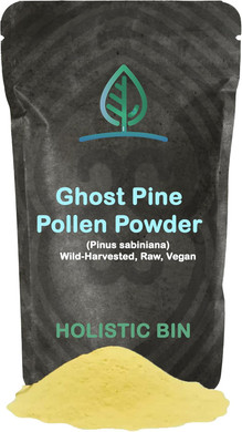 Holistic Bin Pine Pollen Powder | Wild Harvested, Golden Canadian Pine Pollen | Pollen Made From The Ponderosa Pine Tree, 20 G