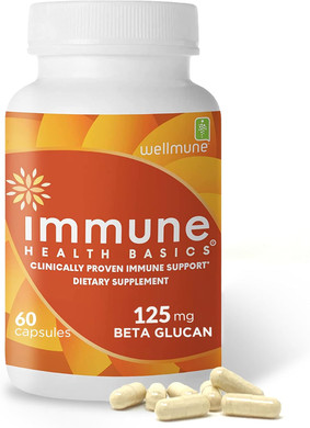 Ultra Strength Immunity - Clinically Proven Immune Support - Wellmune Highly Purified Beta Glucan - Gluten-Free, Non-Allergenic, Non-Gmo And Vegan Capsules - 60 Capsules, 125 Mg