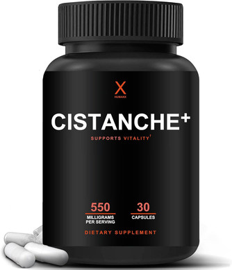 Humanx Cistanche+ 550Mg (Cistanche Tubulosa Extract Powder For Men) Usa Made - Easy To Swallow Capsules - Powerful Supplement To Support Athletic Performance, Strength, & Vitality