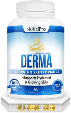 Dermal Repair Complex For Hydrated, Glowing Skin Anti Aging Supplement With Phytoceramides & Alpha Lipoic Acid. Fast Results Hydration Pills Enhances Smoothness & Reduces Wrinkles. 60 Liquid Capsules