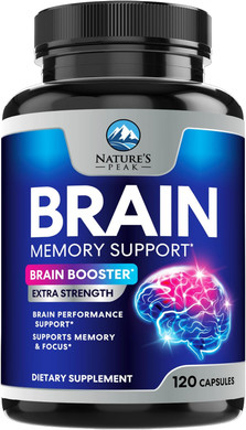 Brain Memory Supplement Pills - Nootropics Support For Concentration, Clarity, Alertness & Focus - Brain Health With Bacopa, Cognitive Vitamins, Phosphatidylserine, Dmae - Brain Booster - 120 Capsules