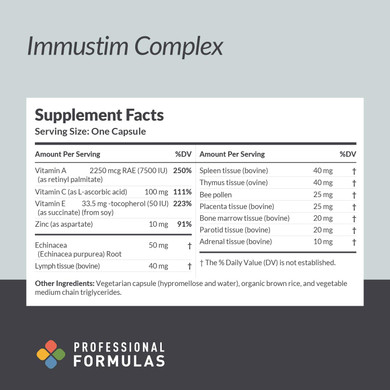 Prof. Complementary Health Formulas Immustim Complex 180C