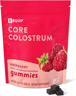 Equip Foods Core Bovine Colostrum Powder - 3,000Mg Grass Fed Colostrum Supplement - Gut Health, Immunity, Recovery Lactoferrin Supplements - Keto Friendly Bovine Colostrum, 30 Servings, Watermelon