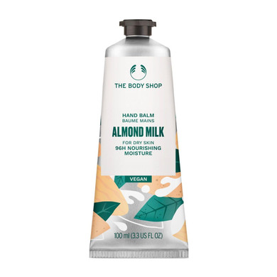 The Body Shop Almond Milk Hand Balm, For Dry Skin, 96Hr Moisture, Vegan, 3.3 US FL OZ, For Dry, Sensitive Skin3.3 Fl Oz (Pack of 1)