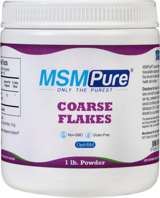 Kala Health Msmpure Coarse Msm Powder Flakes  Us-Made Msm For Joint Health, Skin Appearance, And Hair & Nail Support  1 Lb, Organic Sulfur