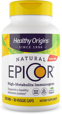 Healthy Origins Epicor 500 Mg (Immune Support, Non-Gmo, Gluten Free), 30 Veggie Capsules