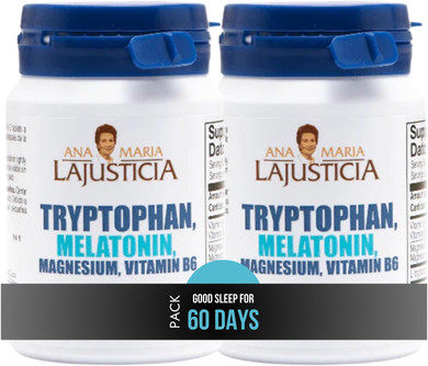 Tryptophan,Melatonin, Magnesium,Vitamin B6-60Tabs. Ana Maria Lajusticia