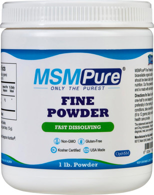 Kala Health Msmpure Fast Dissolving Fine Msm Powder Crystals  Us-Made Msm For Joint Health, Skin Appearance, And Hair & Nail Support  1 Lb, Organic Sulfur