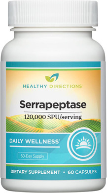 Healthy Directions Serrapeptase120,000 Spu/Serving, 60 Vegan Capsules, To Use As Part Of Your Daily Wellness Regimen (60-Day Supply)