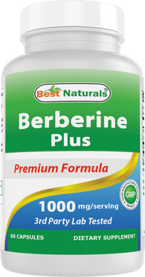 Best Naturals Berberine Plus 1000Mg Per Serving 120 Capsules