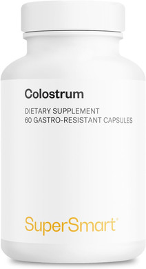 Supersmart - Colostrum Supplement 1000Mg Per Day (Well-Tolerated 30% Igg) - High Concentration Bovine Colostrum & Lactoferrin | Non-Gmo & Gluten Free - 60 Dr Capsules