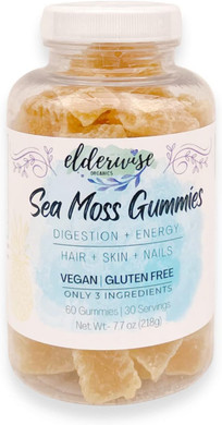 Sea Moss Gummies | Only 3 Ingredients | Vegan | Premium Organic Ingredients | Gluten Free | Sea Moss Gummy