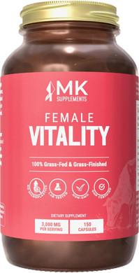 Mk Supplements  Grass-Fed Beef Bone & Marrow 3000 Mg, Beef Bone Marrow Supplement, 100% Pasture-Raised New Zealand Cattle, 45-Day Supply, Calcium For Teeth And Bones