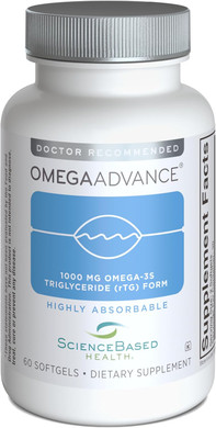 Omegaadvance Omega-3 Fish Oil  Triglyceride Form With 1000 Mg Epa & Dha  Plus Lutein & Zeaxanthin  Supports Heart, Brain Health And Eye Health  Lemon Coated  60 Softgels