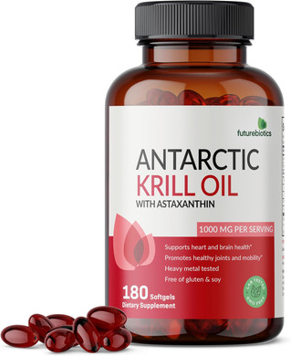 Futurebiotics Antarctic Krill Oil 1000Mg With Omega-3S Epa, Dha, Astaxanthin And Phospholipids - 100% Pure Premium Krill Oil Heavy Metal Tested, Non Gmo  250 Softgels (125 Servings)