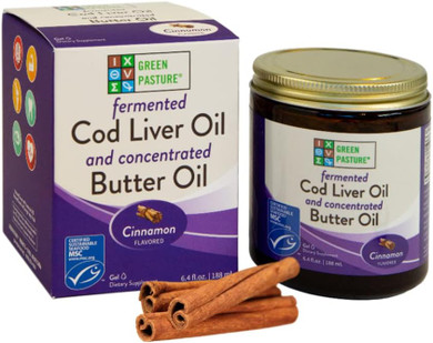 Green Pasture Butter Oil/Fermented Cod Liver Oil Blended Gel - 6.4 Oz.- (Chocolate)