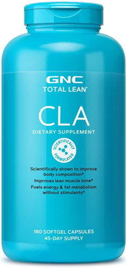 Gnc Total Lean Cla, Improve Body Composition & Lean Muscle Tone, Fuels Fat Metabolism & Energy Without Stimulants, Gluten Free, 180 Softgels
