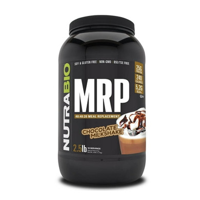 Nutrabio Mrp  Complete Meal Replacement Protein Powder, 2.5Lbs - Chocolate